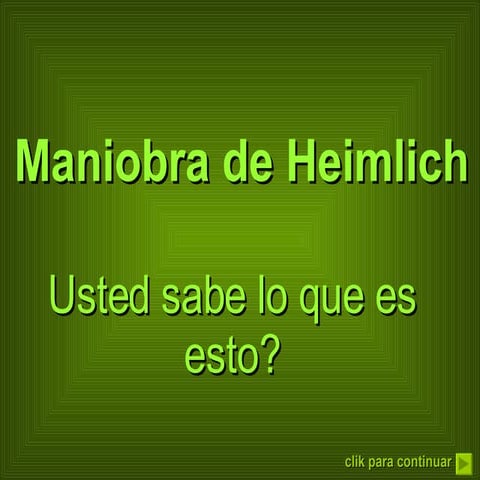 Maniobra De Heimlich