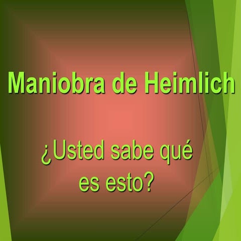 Maniobra de heimlich