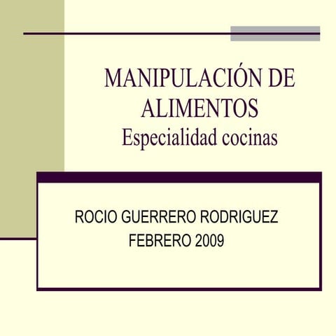 Manipulación Alimentos Cocinas