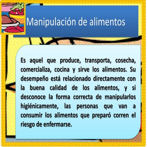 Manipulación de alimentos conceptos basicos