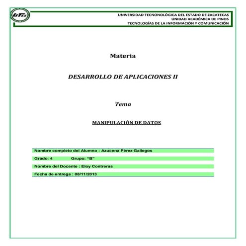 Manipulación de datos