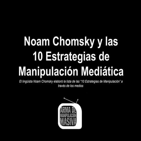 Manipulación por noam chomsky