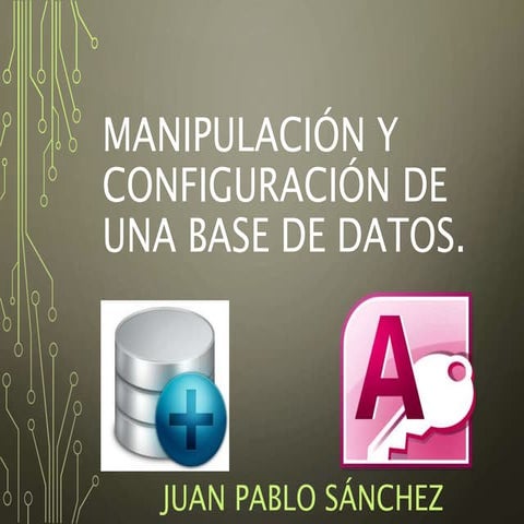 Manipulación y configuración de una base de datos