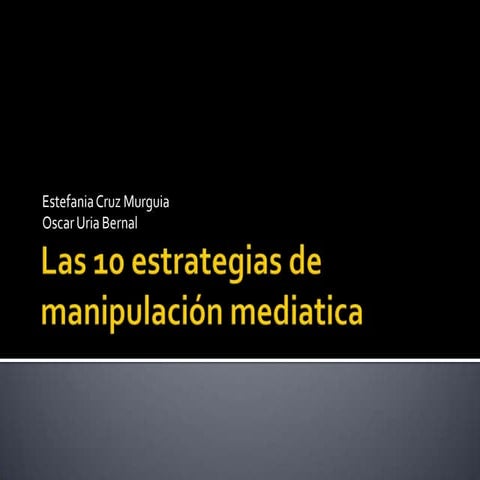 Estrategias de Manipulacion
