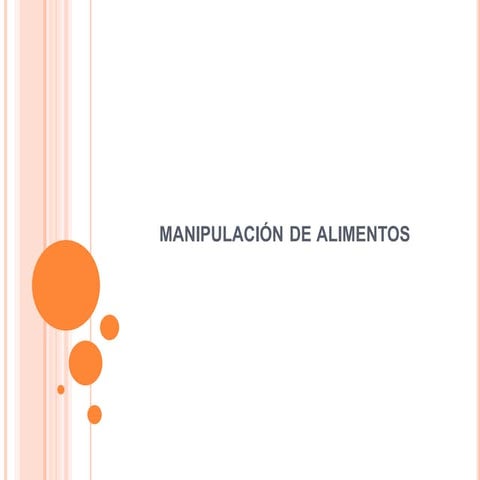 Manipulacion de alimentos
