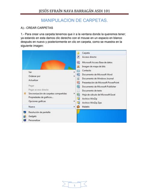 MANIPULACION DE CARPETAS