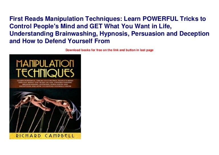 First Reads Manipulation Techniques Learn POWERFUL Tricks to Control…