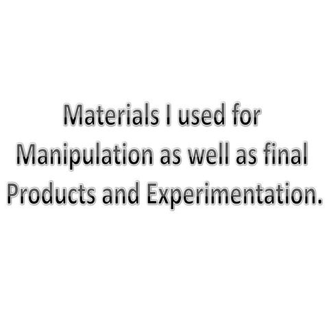 Manipulations