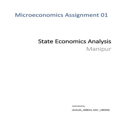 Manipur economics assignment | PDF