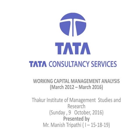 Manish tripathi-tcs-financial-management-9 october2016 | PPTX