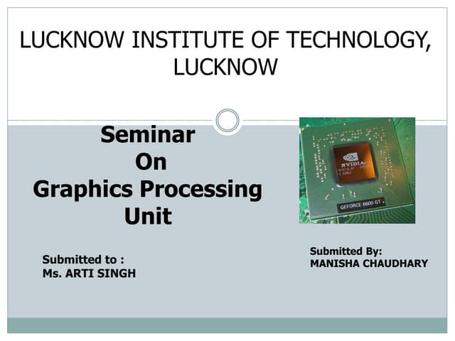 graphics processing unit ppt
