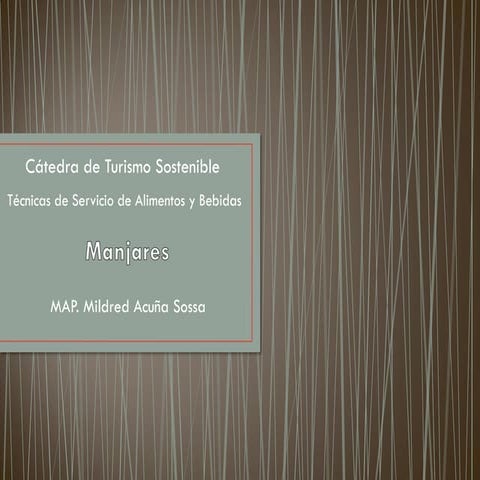 5163 Módulo 5. Manjares