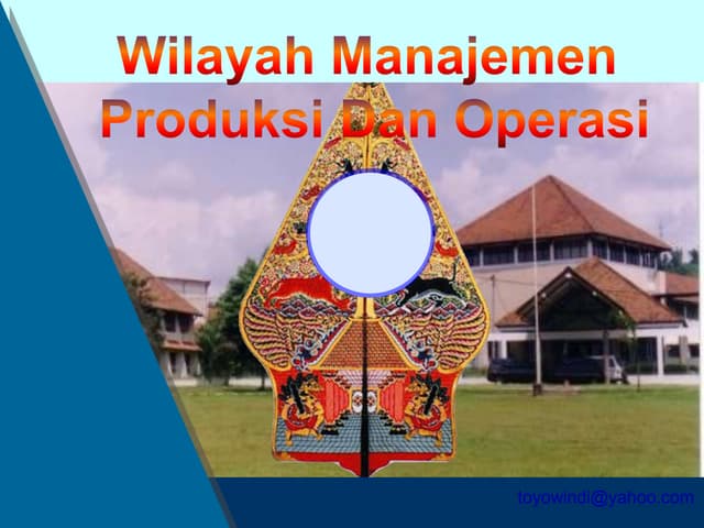 Manjemen produksi dan operasi