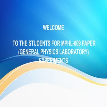 general physics laboratory experiments lab