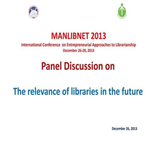 Relevance of libraries in the future