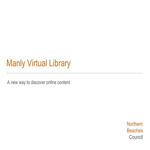 Manly library virtual reality 