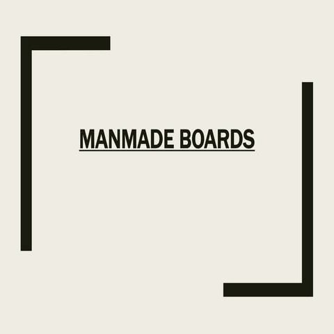 15 manufactured boards | PPT