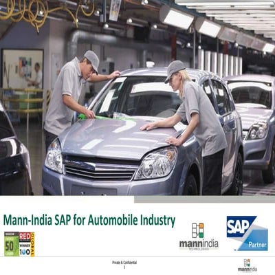 Mann India SAP Service Offering Automobile