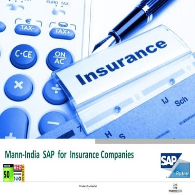 Mann India SAP Service Offering IS Insurance