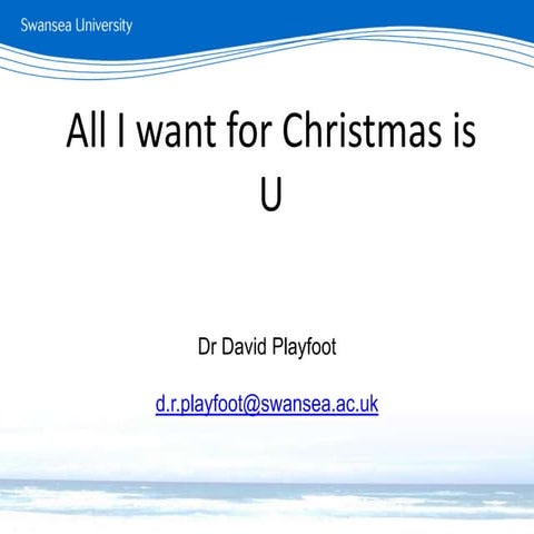 All I want for Christmas is U