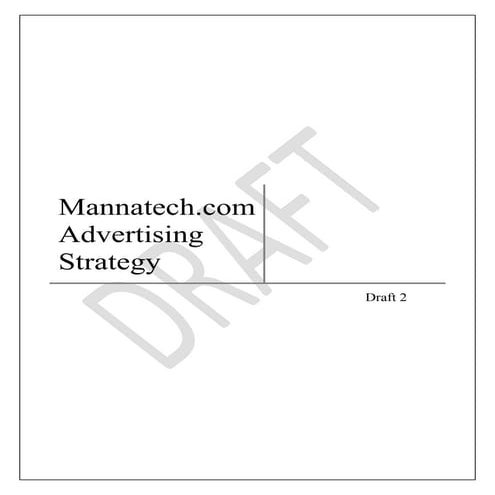 Mannatech Final - Internet Business Models