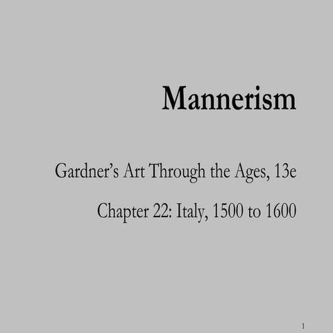 Mannerism