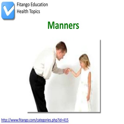 Manners | PPTX