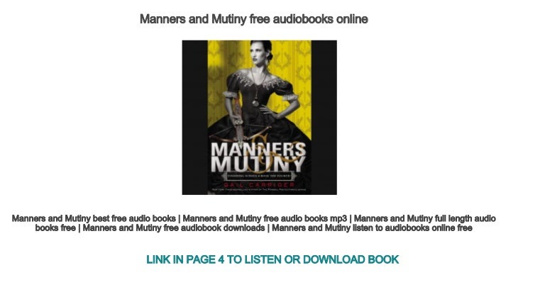 manners and mutiny spoilers manners and mutiny spoilers