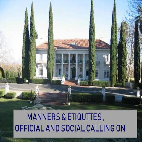 MANNERS &amp; ETIQUETTES 1 w.ppt
