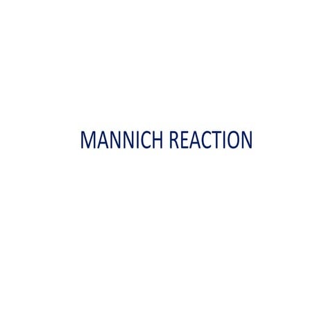 Mannich reaction