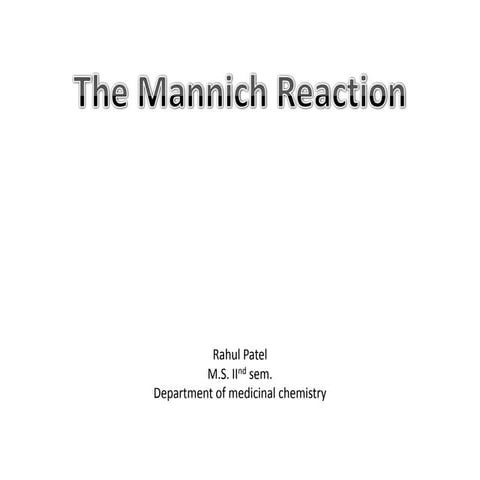 Mannich reaction (1)