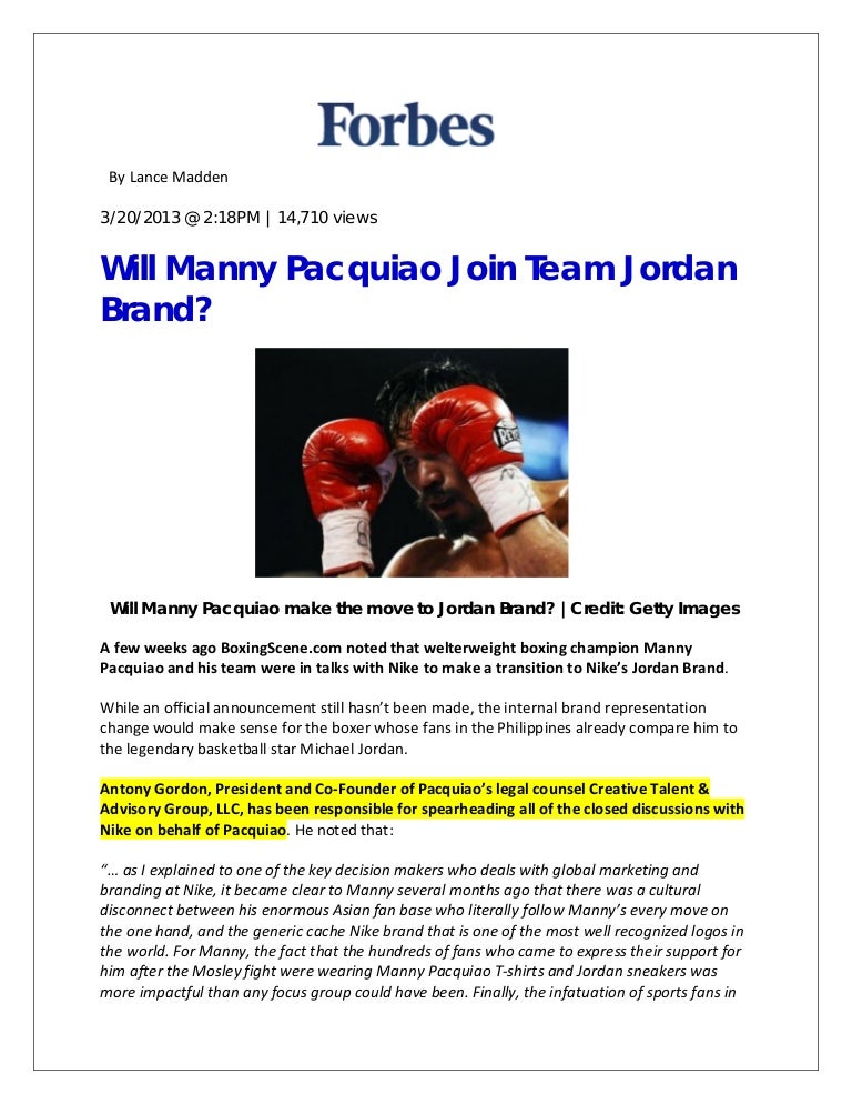 jordan brand sponsorship