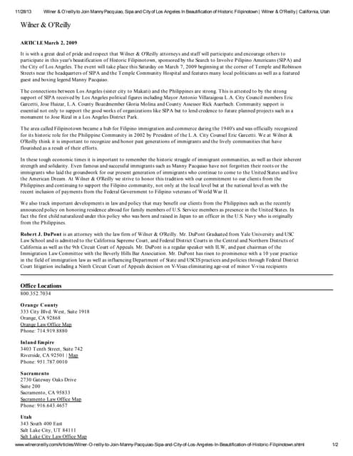 Manny paquiao is a successful immig...