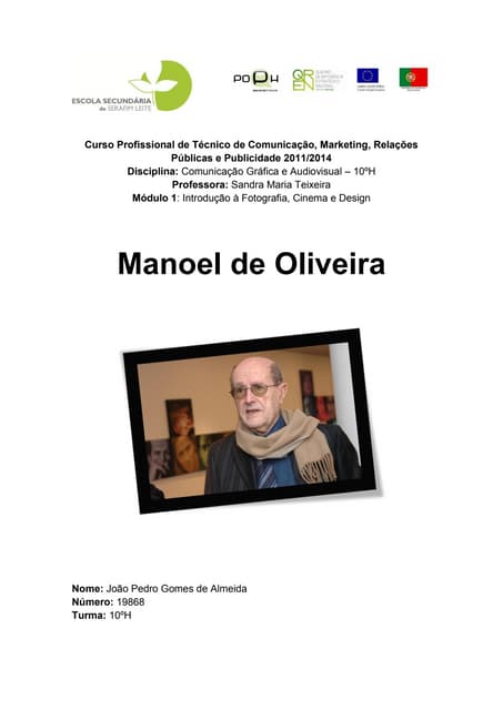 Manoel de Oliveira - Realizador de ...