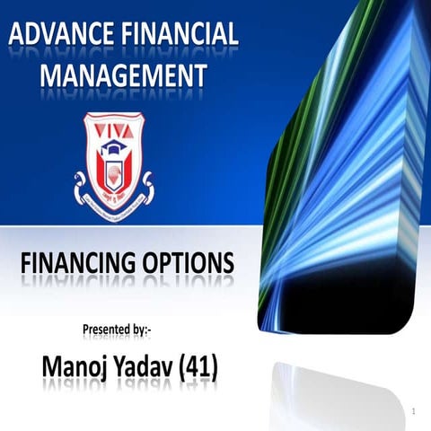 financing options
