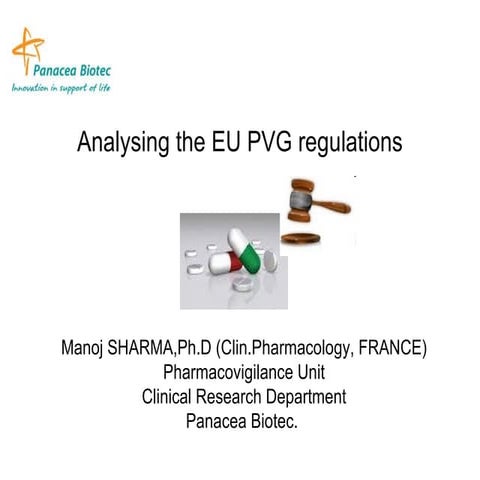 Analysing the EU PVG regulations