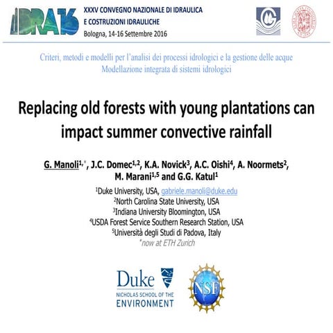 Young and old forest impacts on the hydrological cycle