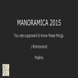 Manoramica 2015 Prelims and Finals