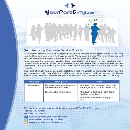 Manpower Service Provider Brochure | PDF