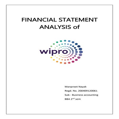 Financial statement analysis of Wipro.pdf