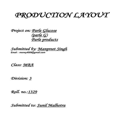 Parle products, all about manufacturing by Manpreet singh Digital