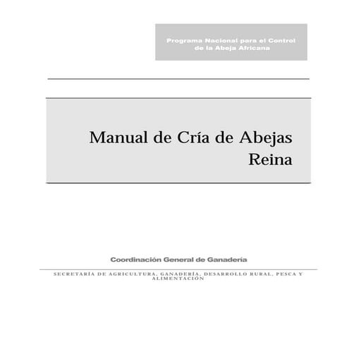 Manual Cría de Reina de Abejas