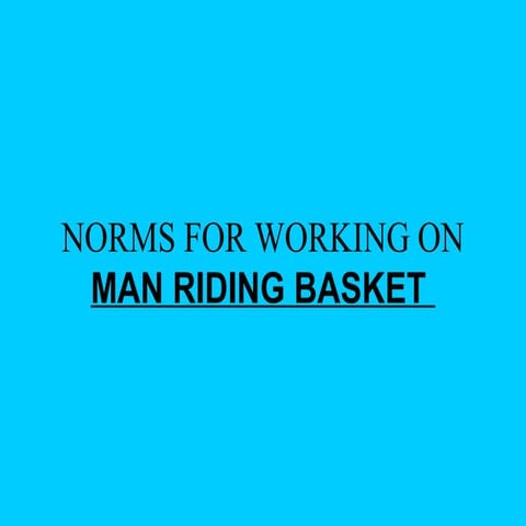 Man riding basket