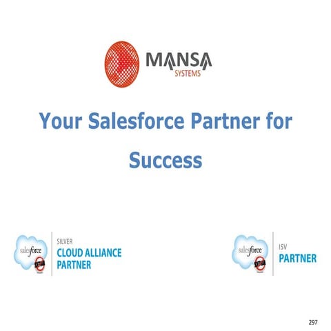 Mansa Systems Presentation at San Mateo Salesforce Workshop 9-16