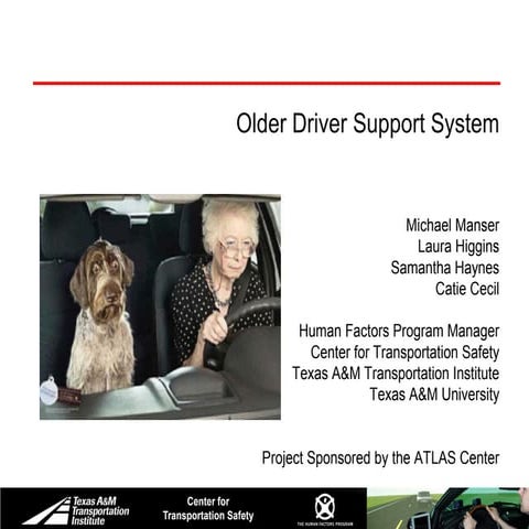 Older Driver Support System | PDF