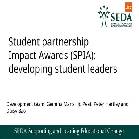 Student partnership impact awards, Gemma Mansi & Jo Peat
