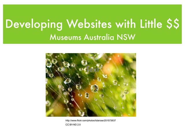 Museums Australia NSW chapter workshop March 2010