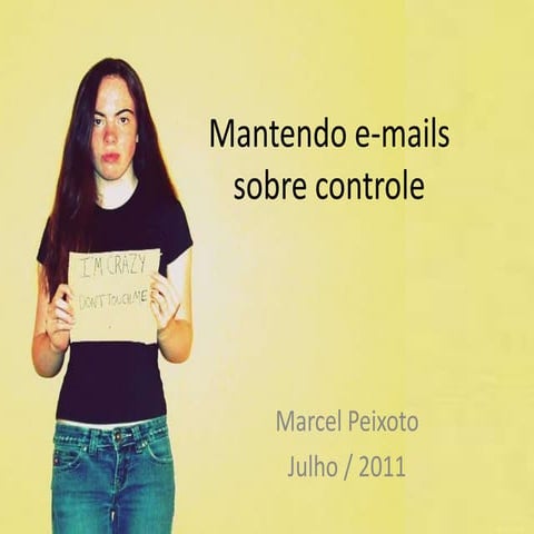 Mantendo e mails sobre controle