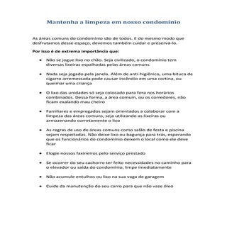 Mantenha a limpeza no condomínio (1)