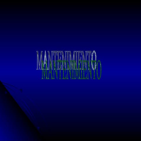 Mantenimiento